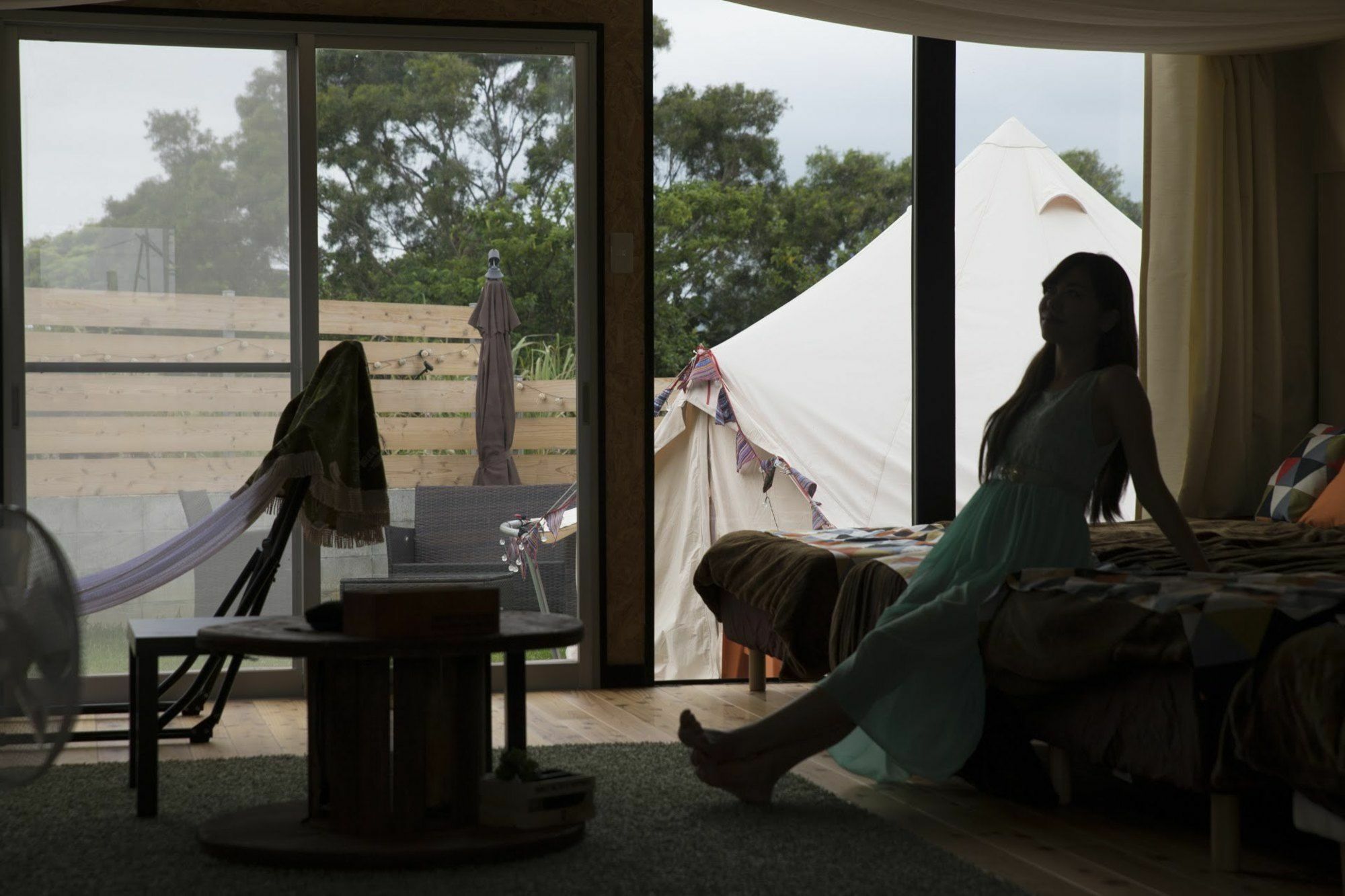 Half Glamping Hoshioto Villa นาคิจิน ภายนอก รูปภาพ