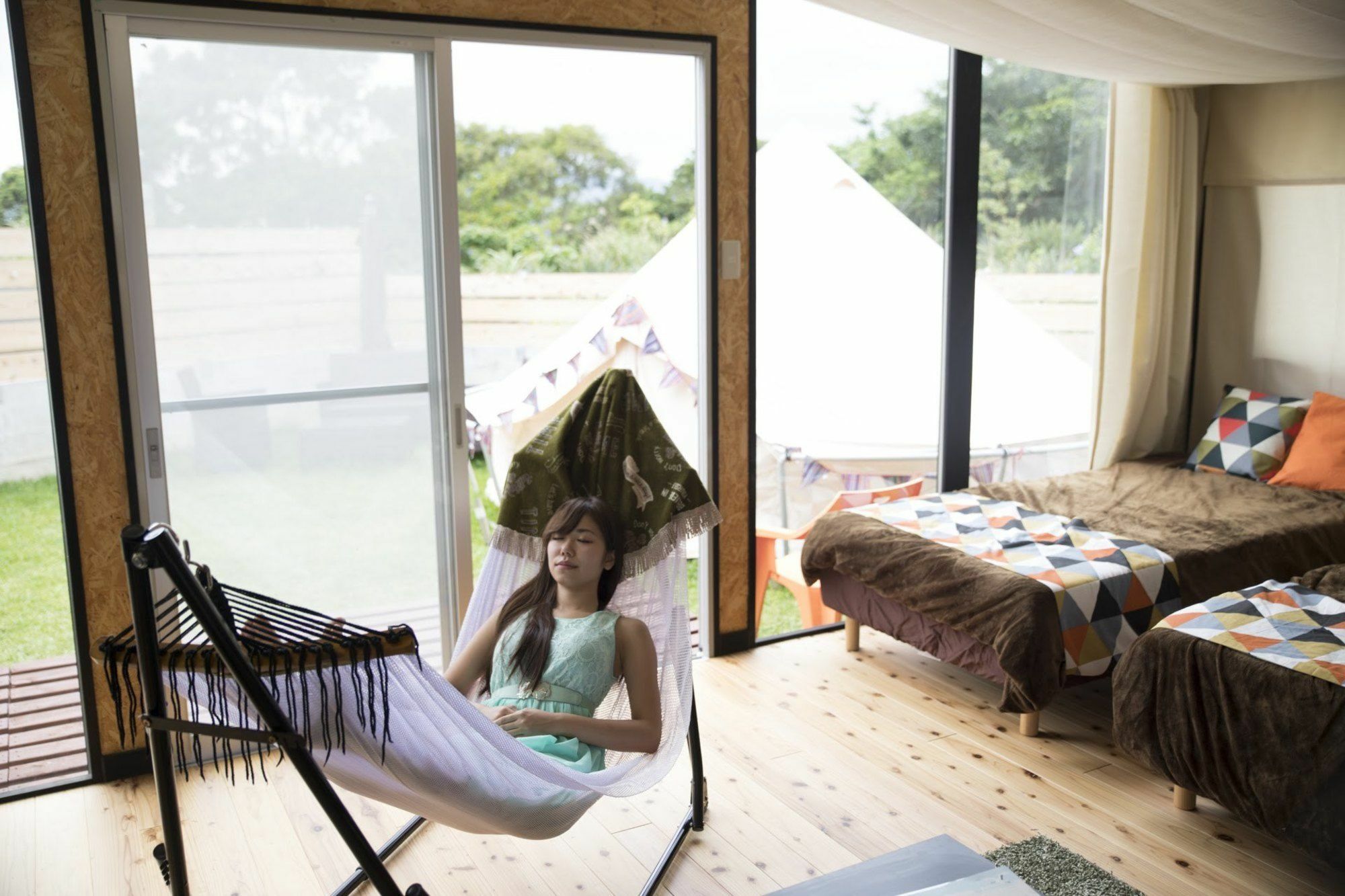 Half Glamping Hoshioto Villa นาคิจิน ภายนอก รูปภาพ